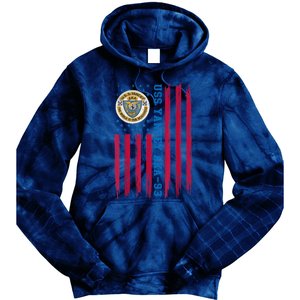 Uss Yancey Aka 93 Amphibious Cargo Ship Veteran Christmas Tie Dye Hoodie