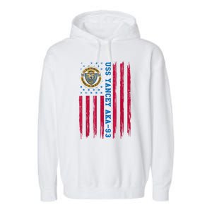 Uss Yancey Aka 93 Amphibious Cargo Ship Veteran Christmas Garment-Dyed Fleece Hoodie