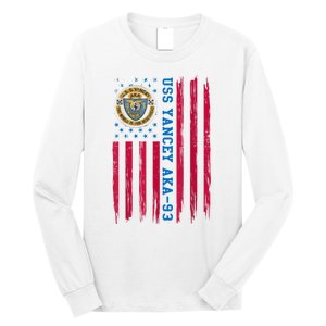 Uss Yancey Aka 93 Amphibious Cargo Ship Veteran Christmas Long Sleeve Shirt