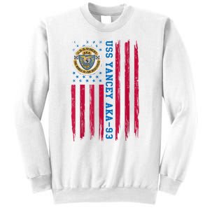 Uss Yancey Aka 93 Amphibious Cargo Ship Veteran Christmas Sweatshirt