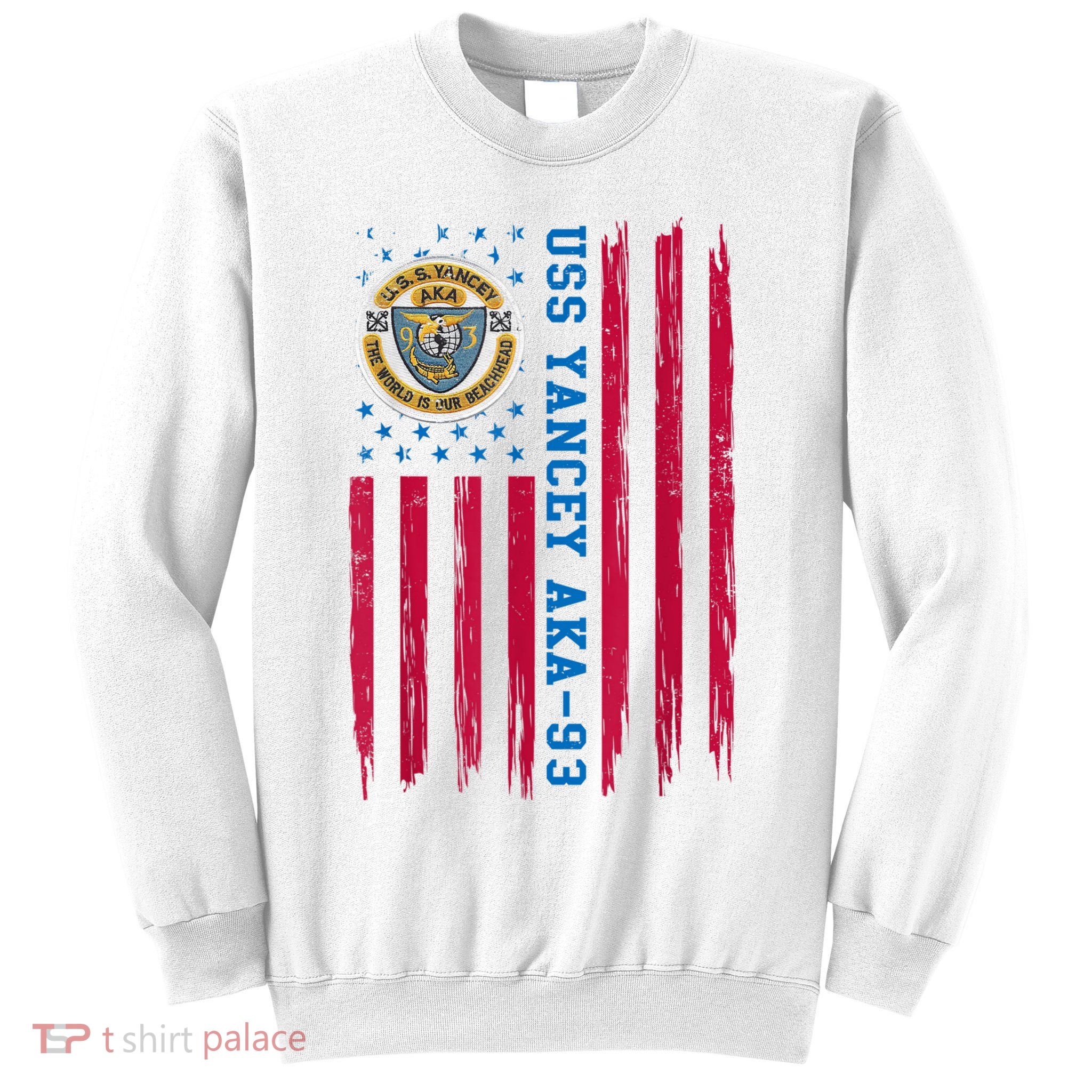 Uss Yancey Aka 93 Amphibious Cargo Ship Veteran Christmas Sweatshirt
