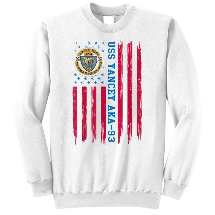 Uss Yancey Aka 93 Amphibious Cargo Ship Veteran Christmas Sweatshirt