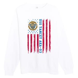 Uss Yancey Aka 93 Amphibious Cargo Ship Veteran Christmas Premium Crewneck Sweatshirt