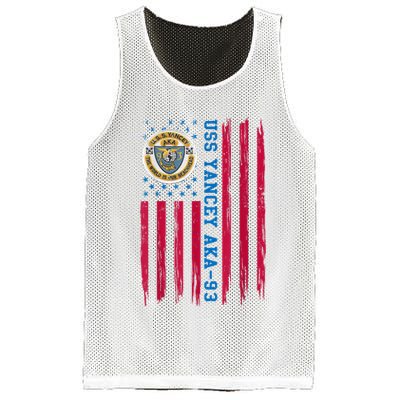 Uss Yancey Aka 93 Amphibious Cargo Ship Veteran Christmas Mesh Reversible Basketball Jersey Tank
