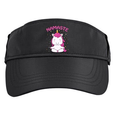 Unicorn Yoga Gift Magical Unicorns Sukhasana Namaste Gift Adult Drive Performance Visor