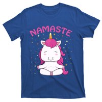 Unicorn Yoga Gift Magical Unicorns Sukhasana Namaste Gift T-Shirt