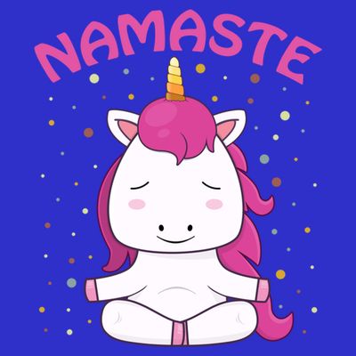 Unicorn Yoga Gift Magical Unicorns Sukhasana Namaste Gift T-Shirt