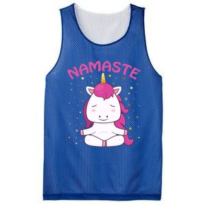 Unicorn Yoga Gift Magical Unicorns Sukhasana Namaste Gift Mesh Reversible Basketball Jersey Tank