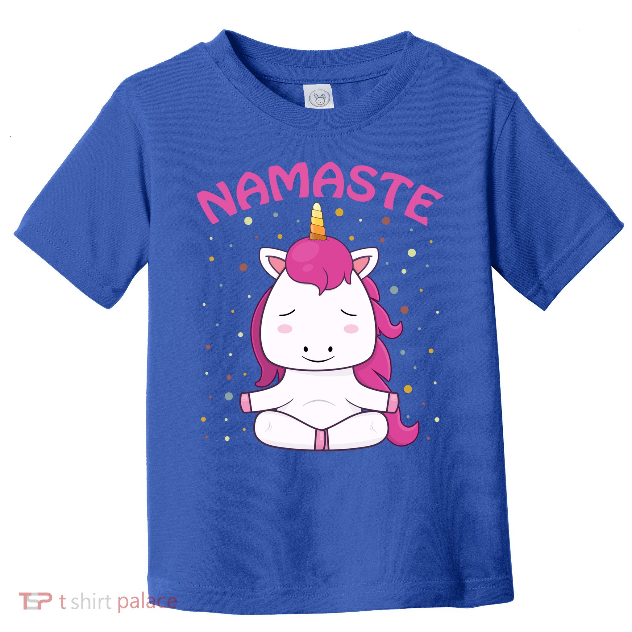 Unicorn Yoga Gift Magical Unicorns Sukhasana Namaste Gift Toddler T-Shirt