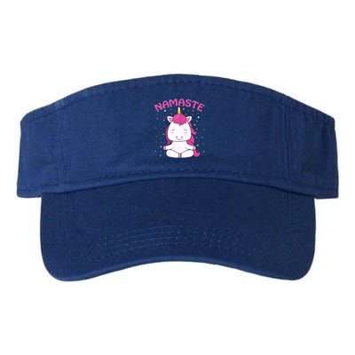 Unicorn Yoga Gift Magical Unicorns Sukhasana Namaste Gift Visor