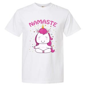 Unicorn Yoga Gift Magical Unicorns Sukhasana Namaste Gift Garment-Dyed Heavyweight T-Shirt