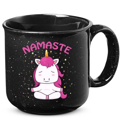 Unicorn Yoga Gift Magical Unicorns Sukhasana Namaste Gift 15oz Campfire Ceramic Mug