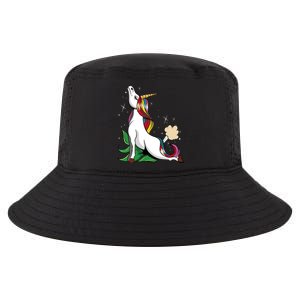 Unicorn Yoga Inhale Exhale Cobra Pose Farting Magical Yogi Gift Cool Comfort Performance Bucket Hat