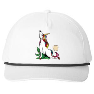 Unicorn Yoga Inhale Exhale Cobra Pose Farting Magical Yogi Gift Snapback Five-Panel Rope Hat