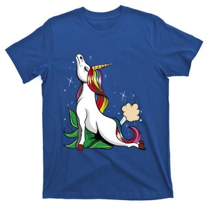 Unicorn Yoga Inhale Exhale Cobra Pose Farting Magical Yogi Gift T-Shirt