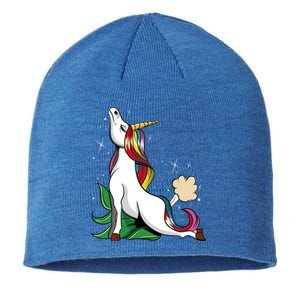 Unicorn Yoga Inhale Exhale Cobra Pose Farting Magical Yogi Gift Sustainable Beanie