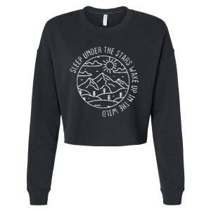 Unleash Your Inner Adventurer Camping and Hiking Cropped Pullover Crew