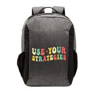 Use Your Strategies Test Day Testing Exam State Motivation Vector Backpack