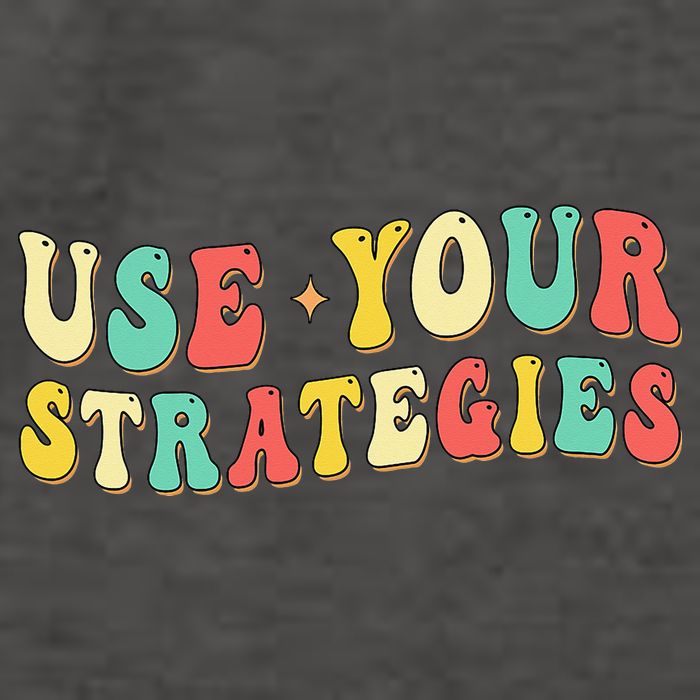 Use Your Strategies Test Day Testing Exam State Motivation Vector Backpack