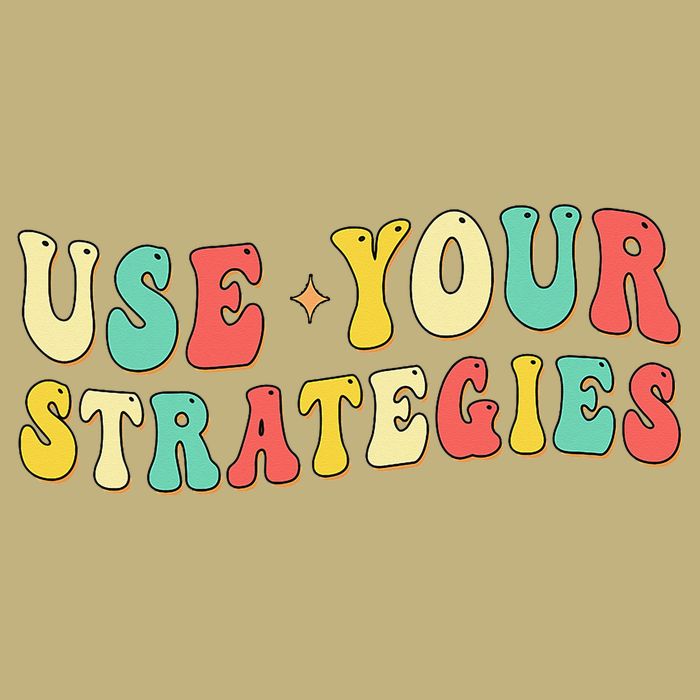 Use Your Strategies Test Day Testing Exam State Motivation Button