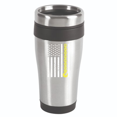 Usa Yellow Thin Line Hook Tow Truck American Driver Great Gift 16oz Travel Tumbler