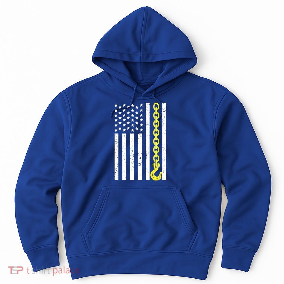 Usa Yellow Thin Line Hook Tow Truck American Driver Great Gift Hoodie