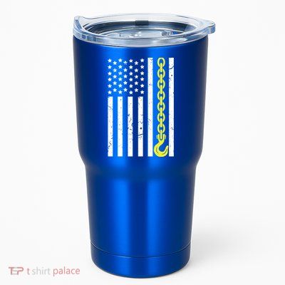 Usa Yellow Thin Line Hook Tow Truck American Driver Great Gift Tumbler