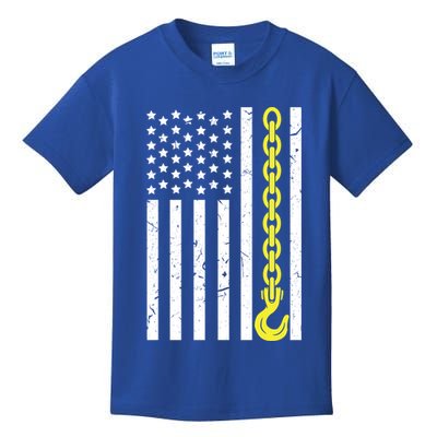 Usa Yellow Thin Line Hook Tow Truck American Driver Great Gift Kids T-Shirt