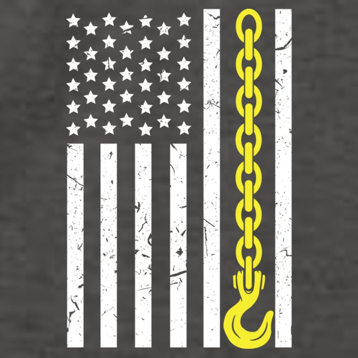 Usa Yellow Thin Line Hook Tow Truck American Driver Great Gift Vector Backpack
