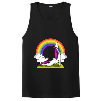 Unicorn Yoga Zen Magical Rainbow Fantasy Gift PosiCharge Competitor Tank