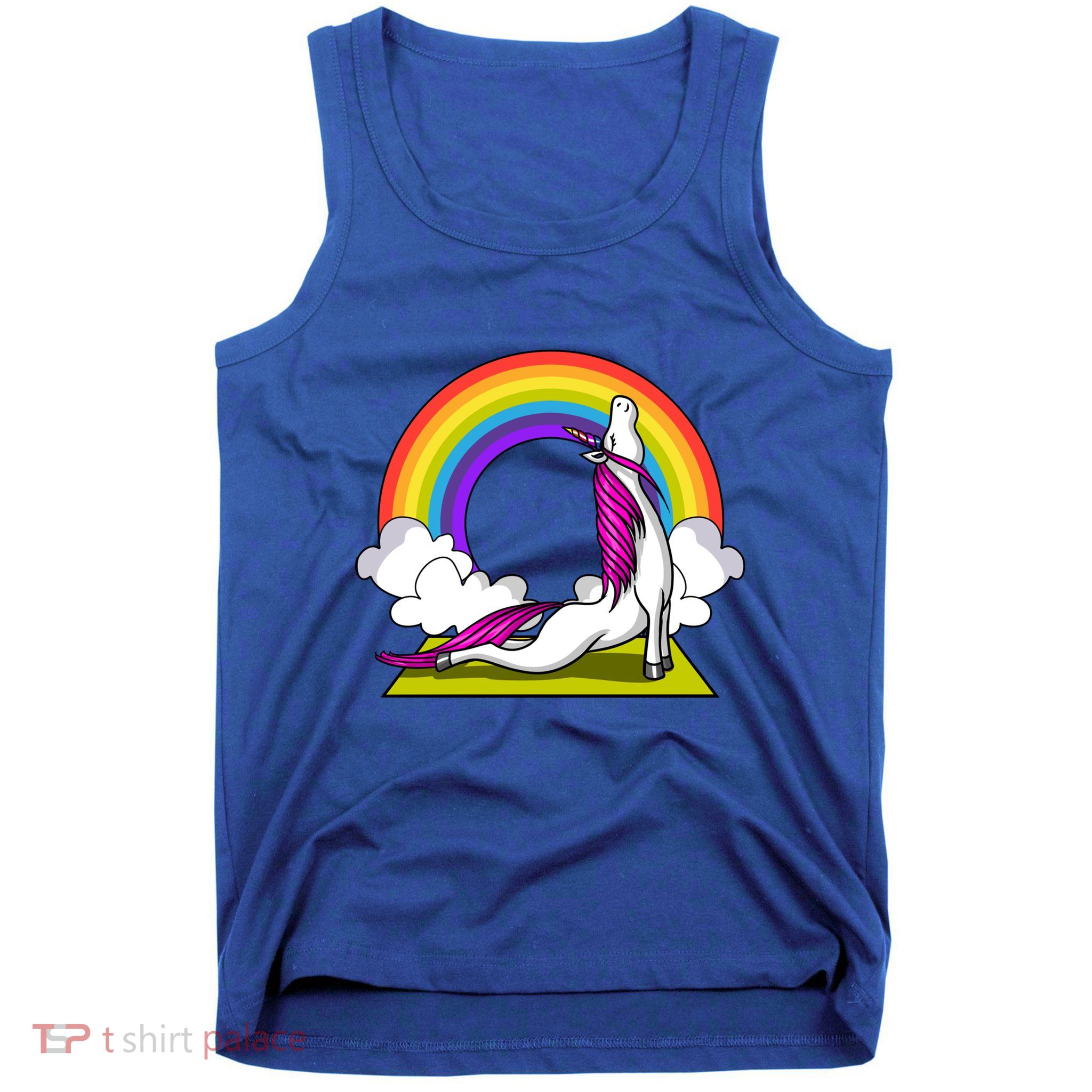 Unicorn Yoga Zen Magical Rainbow Fantasy Gift Tank Top