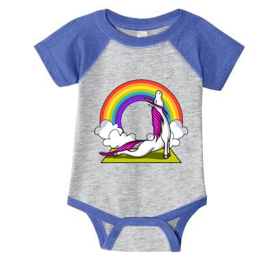 Unicorn Yoga Zen Magical Rainbow Fantasy Gift Infant Baby Jersey Bodysuit