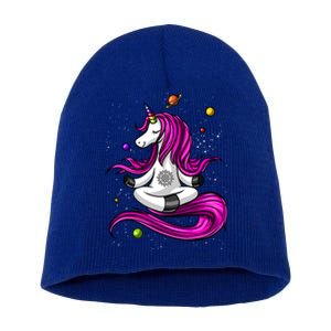 Unicorn Yoga Zen Meditation Spiritual Magical Gift Short Acrylic Beanie