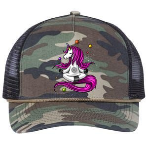 Unicorn Yoga Zen Meditation Spiritual Magical Gift Retro Rope Trucker Hat Cap