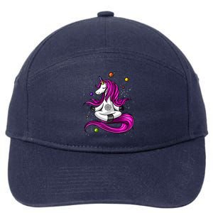 Unicorn Yoga Zen Meditation Spiritual Magical Gift 7-Panel Snapback Hat