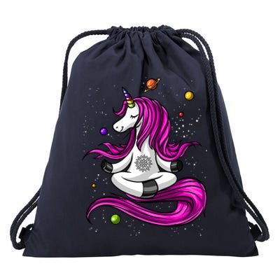 Unicorn Yoga Zen Meditation Spiritual Magical Gift Drawstring Bag