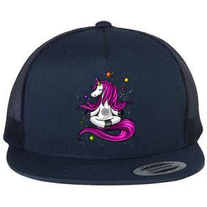 Unicorn Yoga Zen Meditation Spiritual Magical Gift Flat Bill Trucker Hat