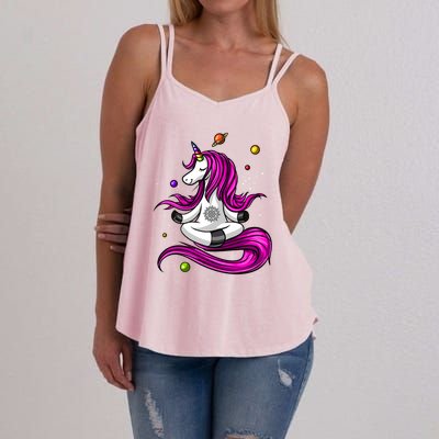 Unicorn Yoga Zen Meditation Spiritual Magical Gift Women's Strappy Tank