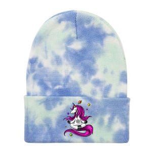 Unicorn Yoga Zen Meditation Spiritual Magical Gift Tie Dye 12in Knit Beanie