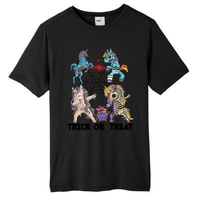 Unicorn Zombie Dabbing Halloween Zombie Trick Or Treat Gift Tall Fusion ChromaSoft Performance T-Shirt