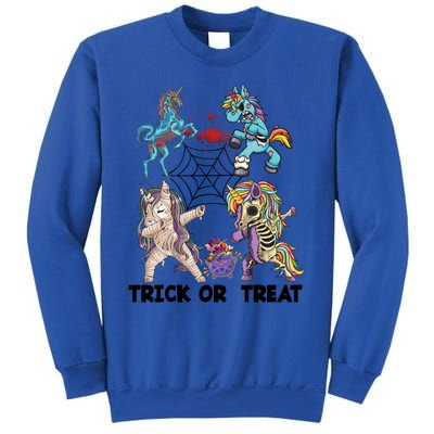 Unicorn Zombie Dabbing Halloween Zombie Trick Or Treat Gift Sweatshirt