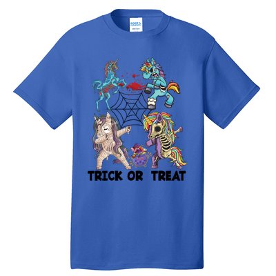 Unicorn Zombie Dabbing Halloween Zombie Trick Or Treat Gift Tall T-Shirt