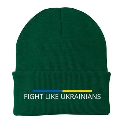 Ukrainian Zelensky Ukraine Army Green Fight Like Ukrainians Knit Cap Winter Beanie