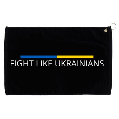 Ukrainian Zelensky Ukraine Army Green Fight Like Ukrainians Grommeted Golf Towel