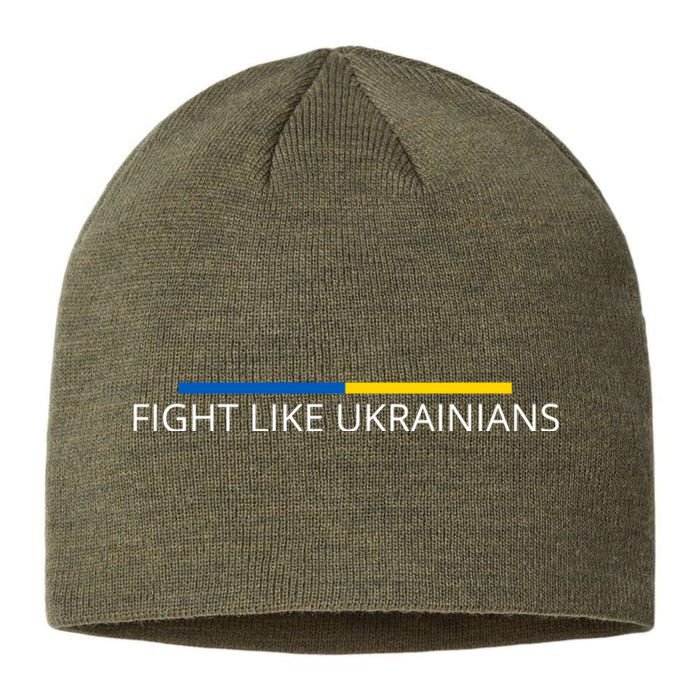 Ukrainian Zelensky Ukraine Army Green Fight Like Ukrainians Sustainable Beanie