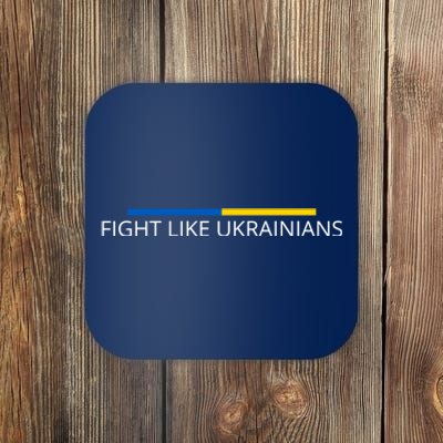 Ukrainian Zelensky Ukraine Army Green Fight Like Ukrainians Coaster