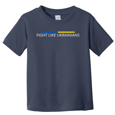 Ukrainian Zelensky Ukraine Army Green Fight Like Ukrainians Toddler T-Shirt