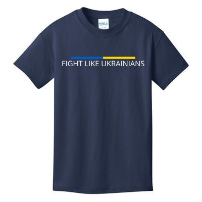 Ukrainian Zelensky Ukraine Army Green Fight Like Ukrainians Kids T-Shirt