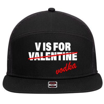 V Is For Val VODKA 7 Panel Mesh Trucker Snapback Hat