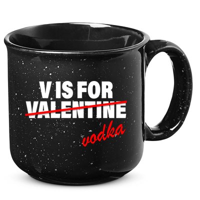 V Is For Val VODKA 15oz Campfire Ceramic Mug